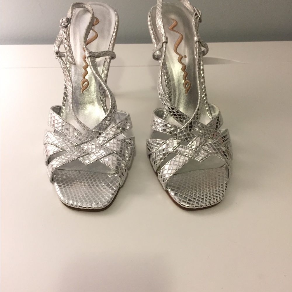 Nina silver dress shoes